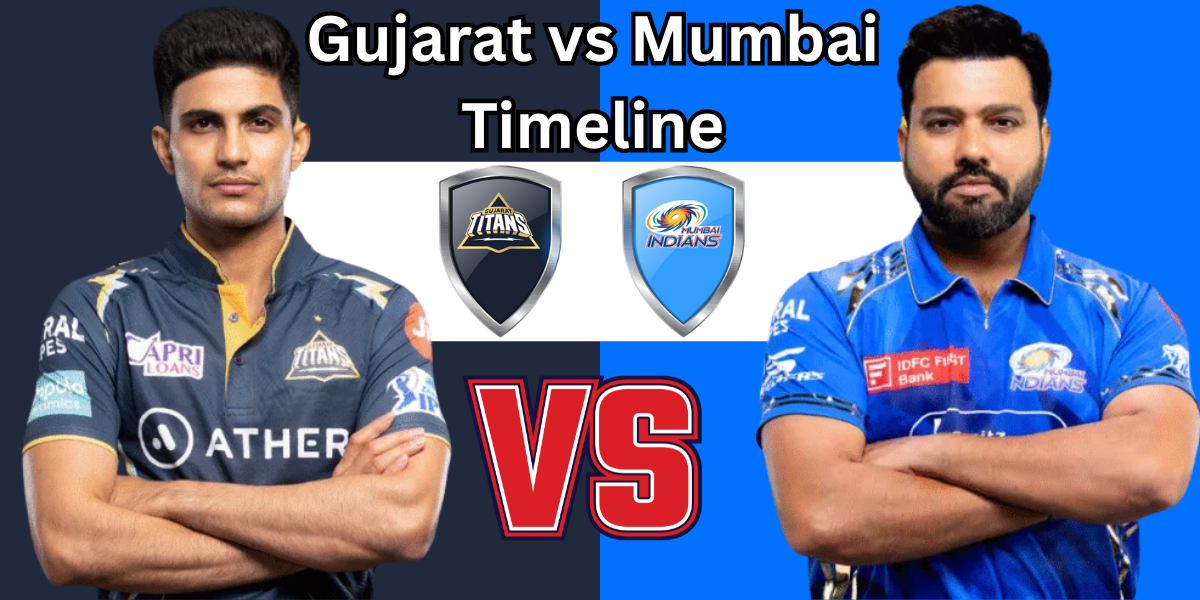 Gujarat Titans vs Mumbai Indians Timeline