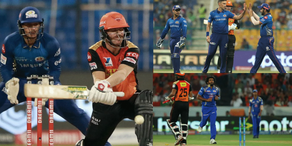Sunrisers Hyderabad vs Mumbai Indians Timeline