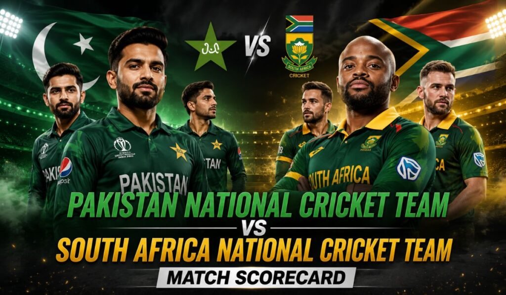Pakistan National Cricket Team vs South Africa National Cricket Team Match Scorecard